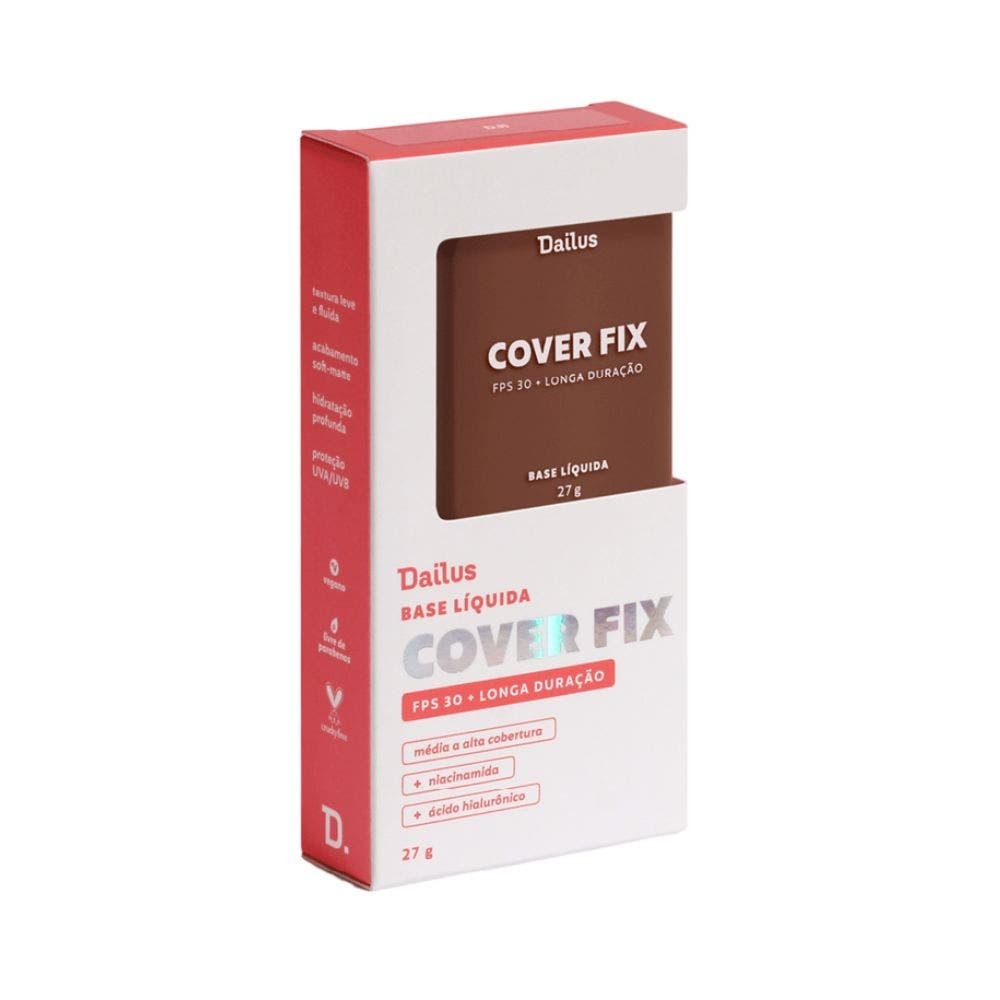 Base Facial Dailus Cover Fix D11 Escuro