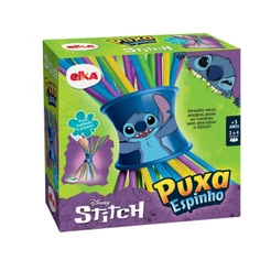 Jogo Puxa Espinho Stitch Elka 1297 Brinquedo Infantil Educativo Coordenação Motora Criança