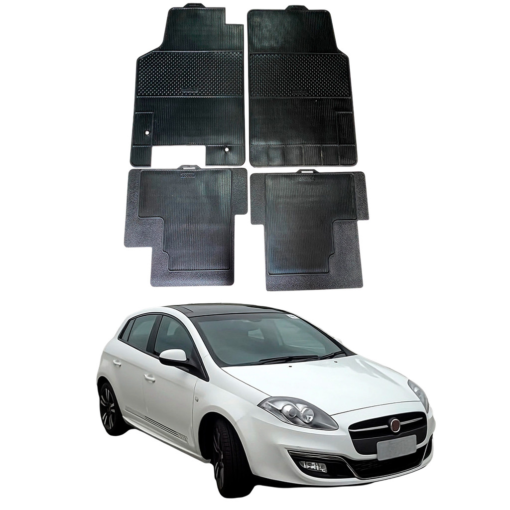 Tapete Fiat Bravo 2010 a 2016 Stratus 100% Borracha Borcol