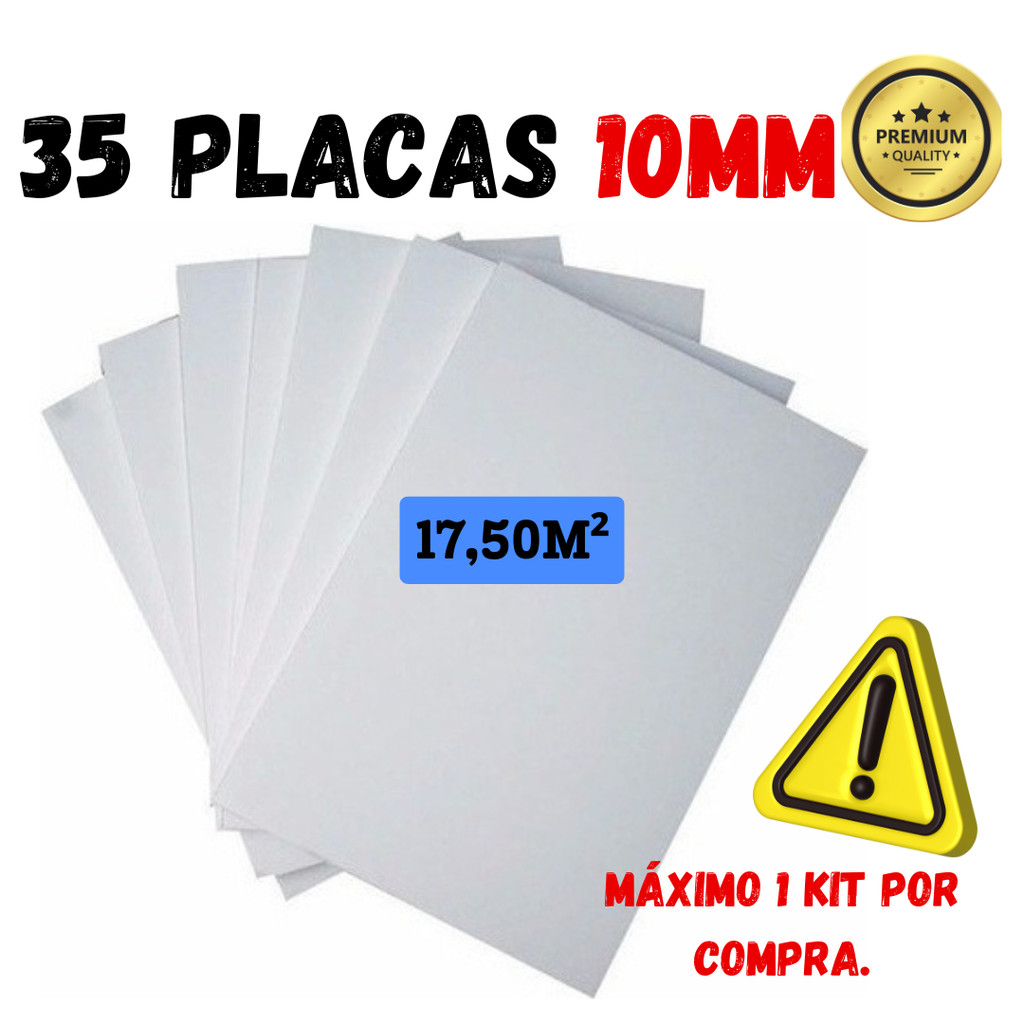 Placas Eps Antichamas Em Isopor 10mm (1cm) Para Construção Civil