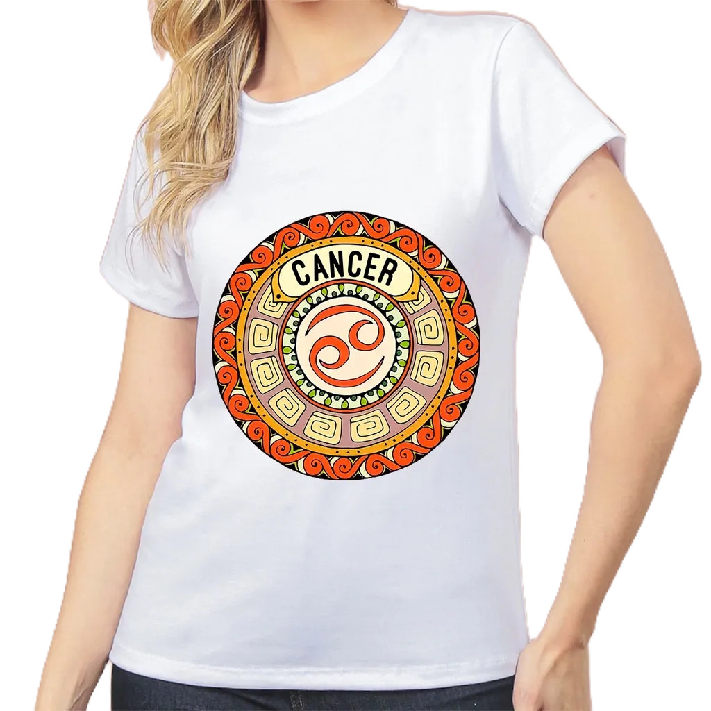 Imagem Linda Blusinha Feminina TShirt Horóscopo Camiseta Signos Mandala Premium
