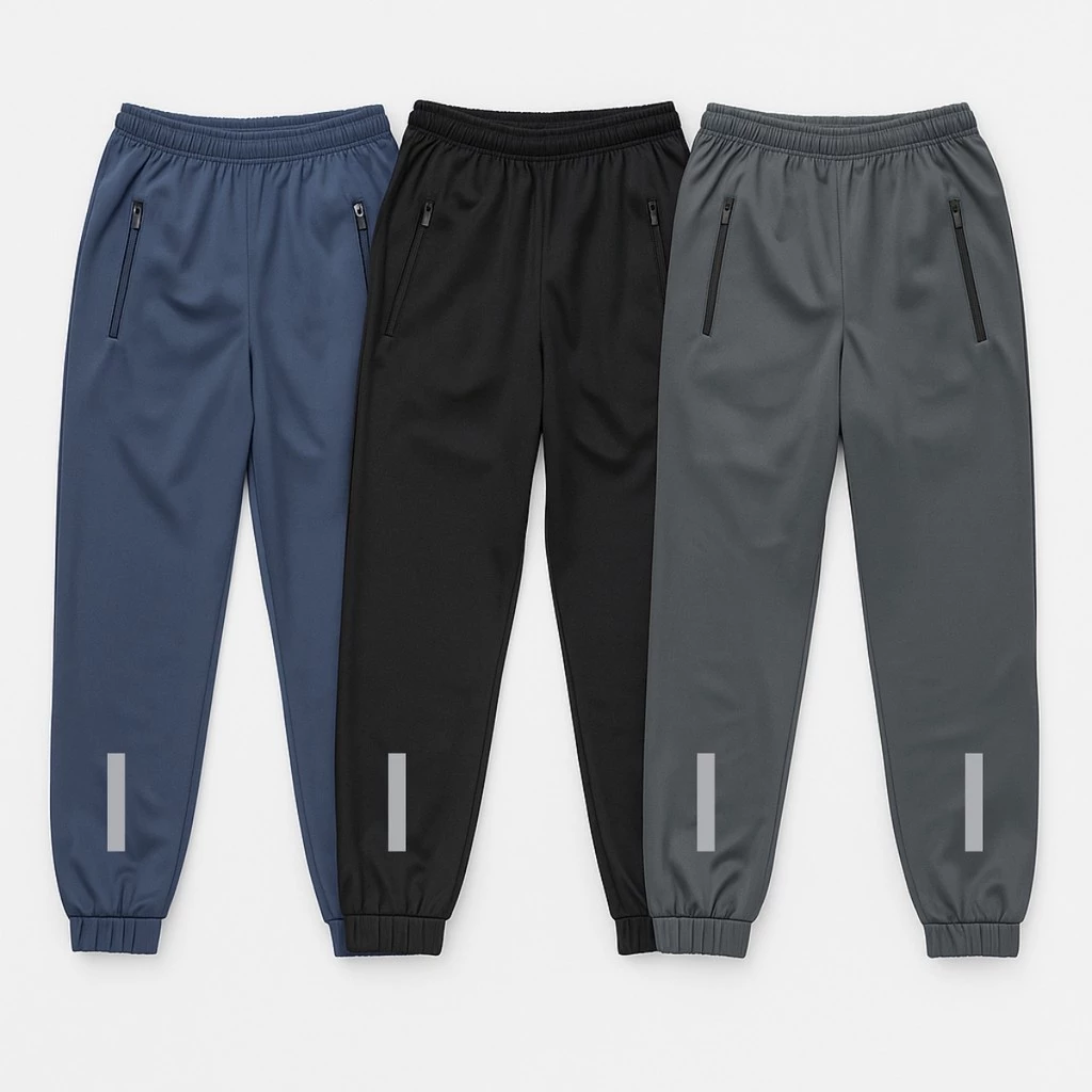 Kit 2 Calças Chimpa Academia Masculina Adulta com Bolso Zíper Flanelada Jogger Quentinha — imagem 1