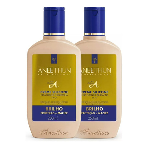 Kit Creme De Silicone Aneethun Linha A 250ml Unidades Cada 2