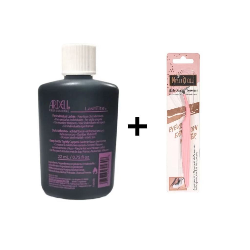 1 Cola Para Cílios Ardell  22ml Preta + 1 Pinça Profissional para Extensão de Cílios em Oferta na Shopee