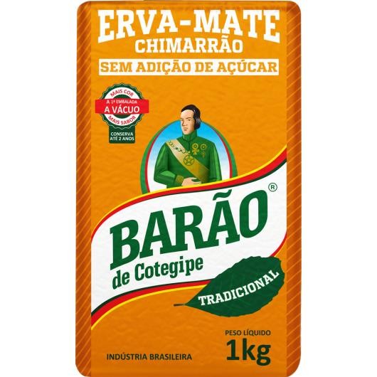 Erva Mate Barão Tradicional 1kg - Erva PREMIUM para Chimarrão - Embalado à vácuo