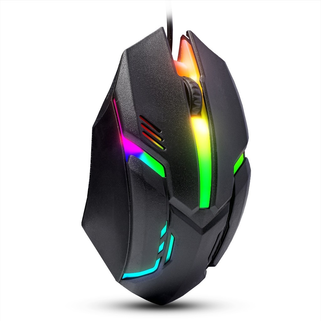 Mouse Gamer 1200dpi Com Fio Usb Led Rgb Profissional Para Jogos Pc em Oferta na Shopee