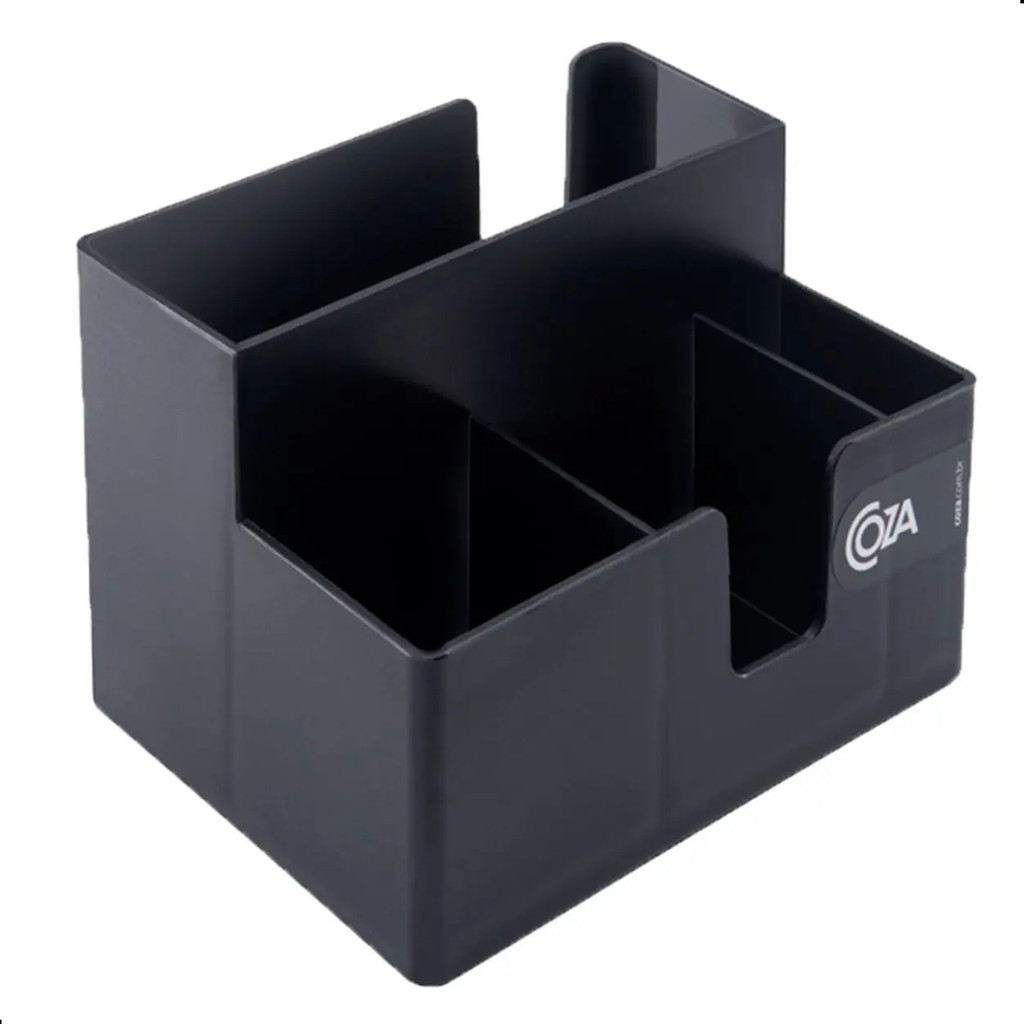 Porta-guardanapo E Sachês Casual 14,1X10,6X9,4 Cm Preto Coza