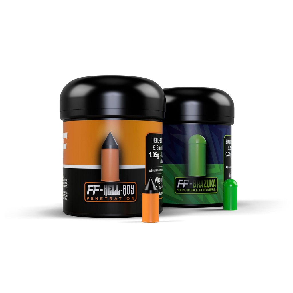 Kit 2 Chumbinhos Hell-boy e Brazuka 5.5mm – FF - Sports & Outdoors