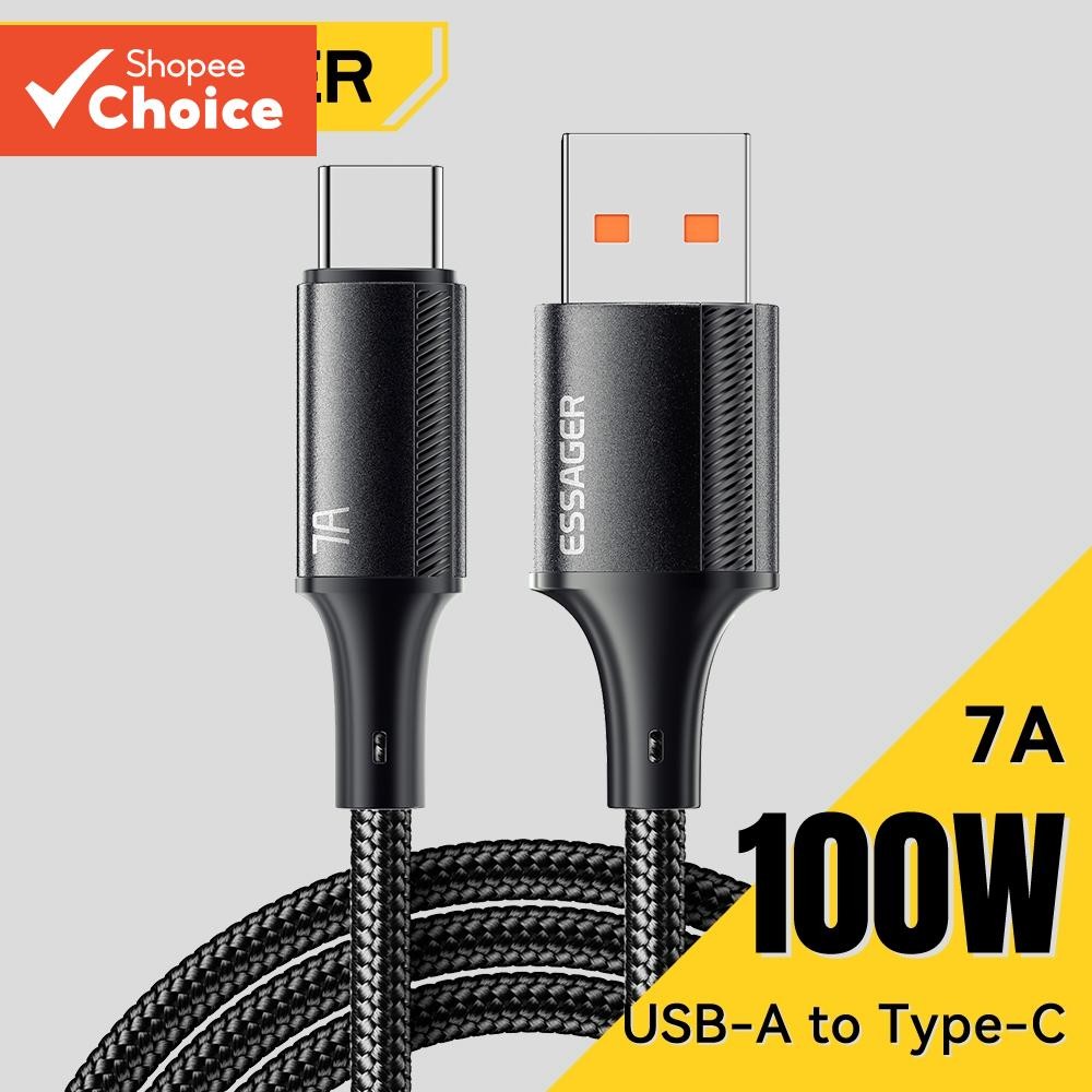 Essa Essager Usb Para Cabo Tipo C Upgrade 7A De Dados De Alta Corrente Telefone Android Xiaomi Huawei