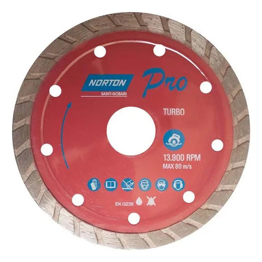 Disco De Corte Diamantado Pro Turbo 110x20 Norton