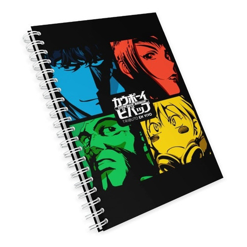 Caderno Universitário Cowboy Bep Bop 1, 10 e 15 Matérias Escolar Capa Dura Animes  Desenhos