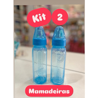 Kit 2 Mamadeiras Pepeta Retrô Bico Redondo 240 ml em Oferta na Shopee