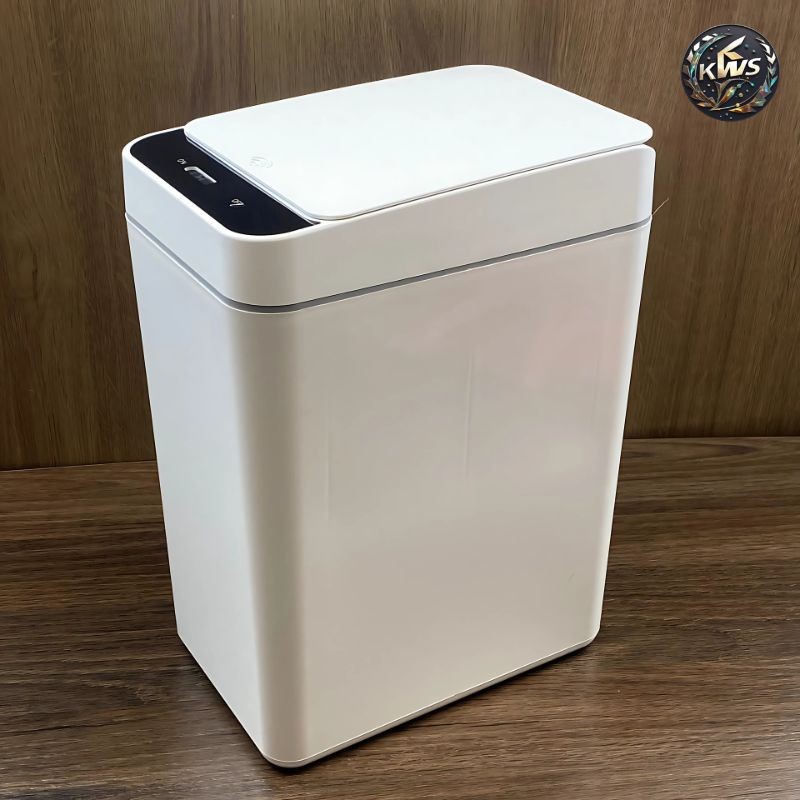 Lixeira Inteligente 12L Recarregável com Tampa Automática por Sensor – Elegância e Praticidade para Cozinha e Banheiro