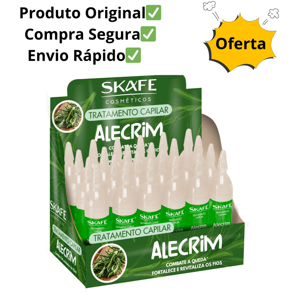 Tratamento Capilar Alecrim 10ml em Oferta na Shopee
