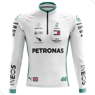 Camiseta Ciclismo Masculina Dryfit Proteção UV Bike MTB Speed F1 Branca