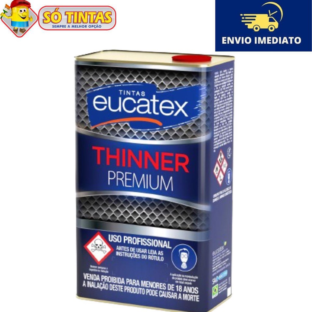 Thinner 9800 Premium 5 Litros Eucatex Lavável em Oferta na Shopee