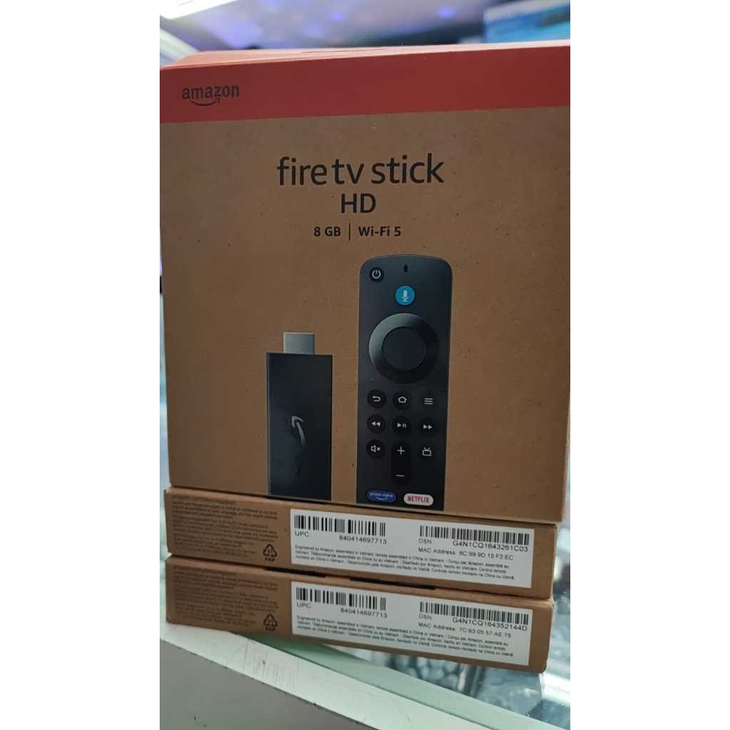 Novo Amazon Fire Stick TV Full HD 1ª Geração Alexa Comando de Voz Original  - Preto