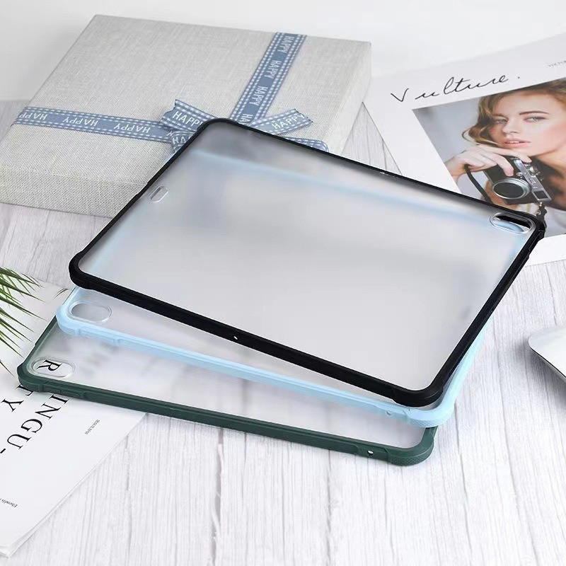 Capa Fosca Com Borda Macia E Suave Para iPad 5/6/7/8/9/10 Geração, Air1/2/3/4/5, mini6, ipad pro 10,5/11/12,9polegadas
