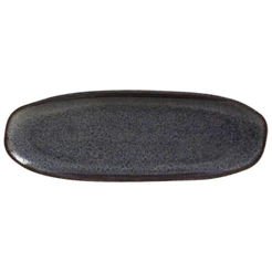 Travessa Oval Rasa Grande Orgânico Titanium Azul Porto Brasil