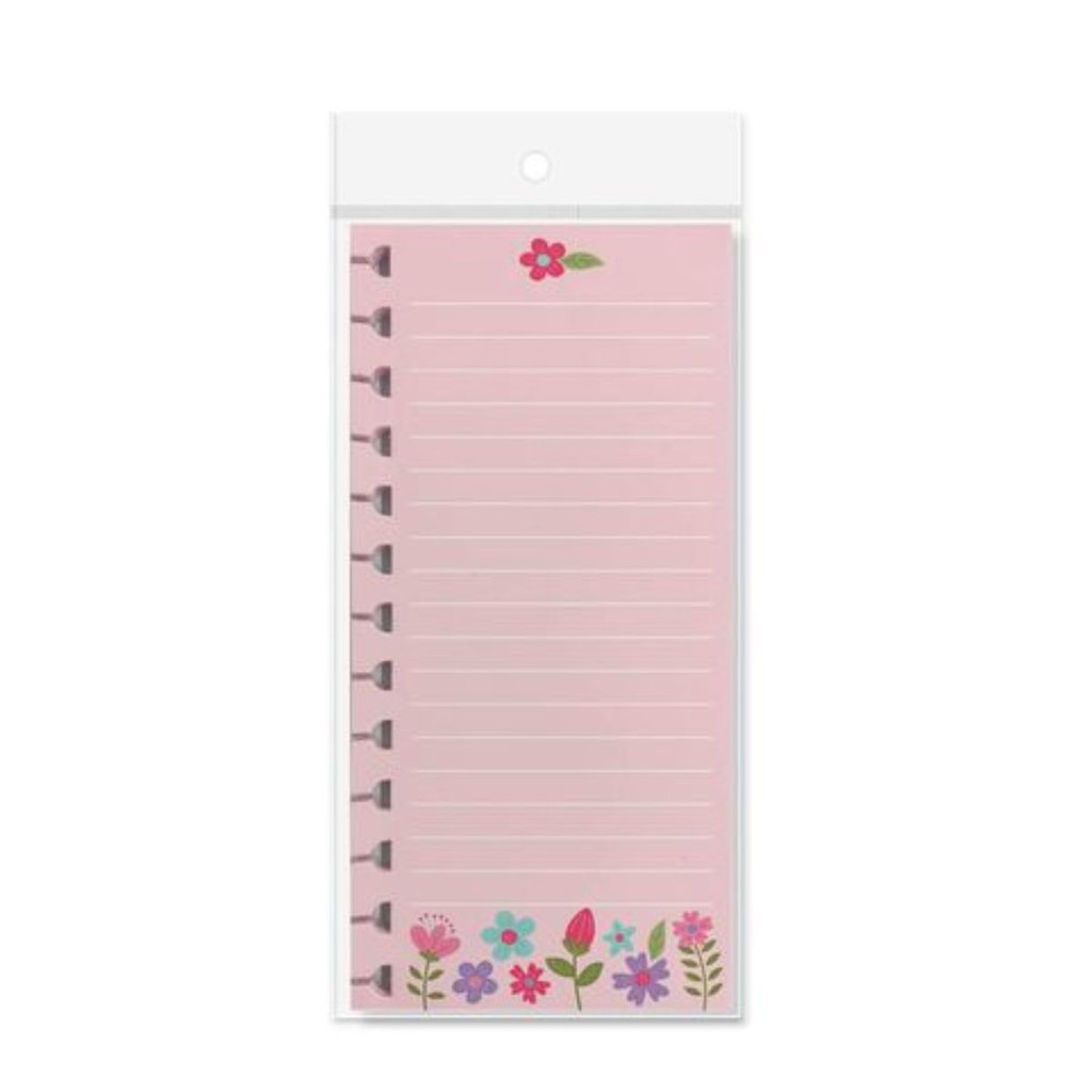 Bloquinho folhas removiveis Pautas floral Fina Ideia