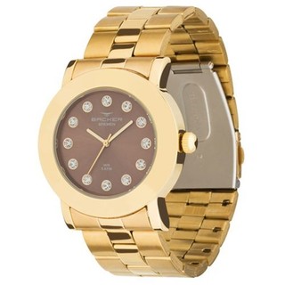 Relógio Backer Feminino Dourado 3457145f Mr