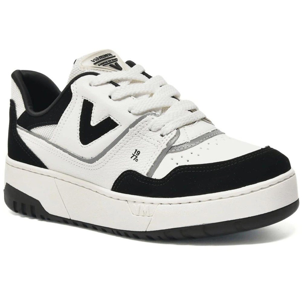 Tênis Via Marte Casual Feminino - Marfim e Preto