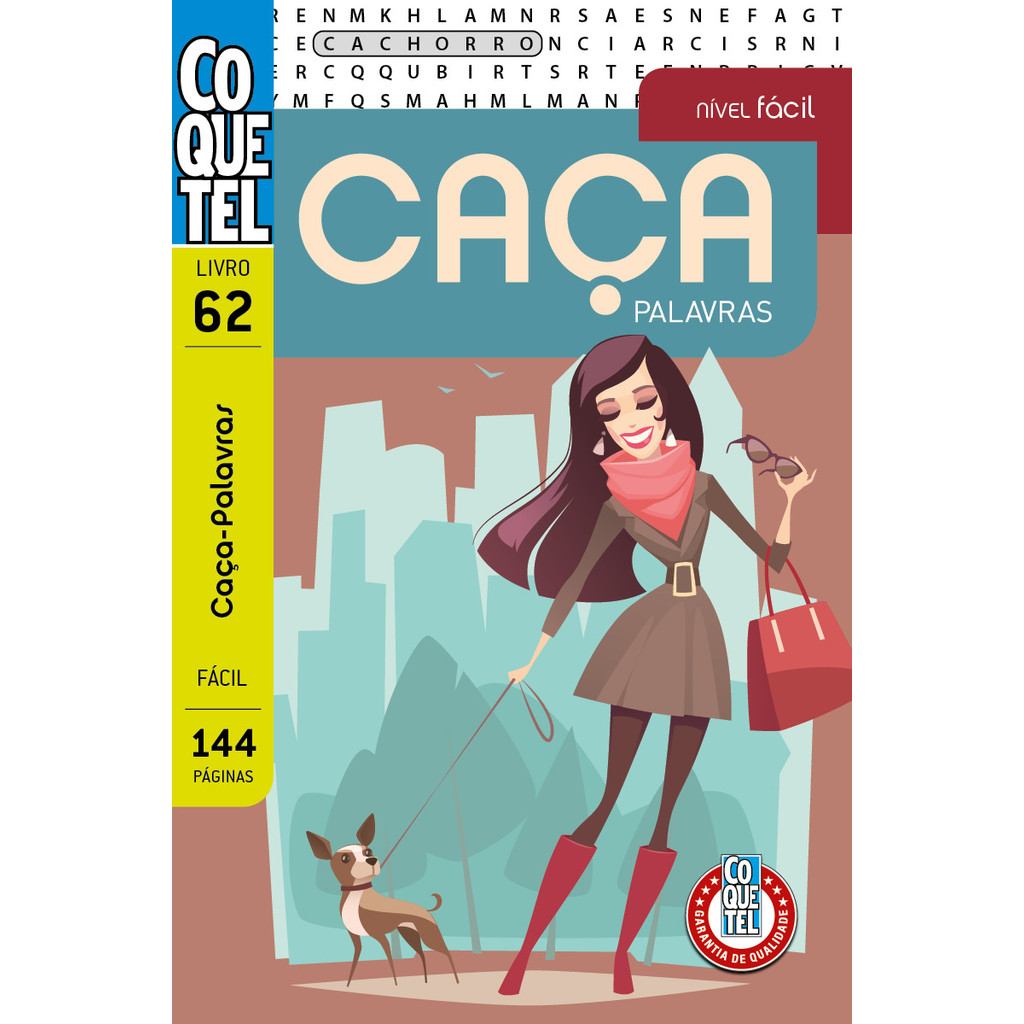 Livro Coquetel Caça-Palavras 62 em Oferta na Shopee