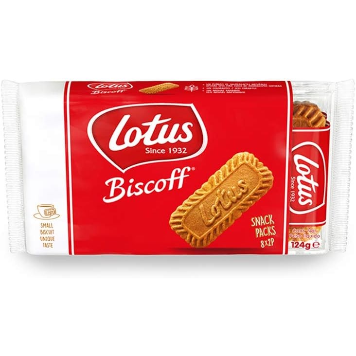 Biscoito Belga Doce Bíscoff Caramelizados Lotus Com 8 Unidades De 15,5g
