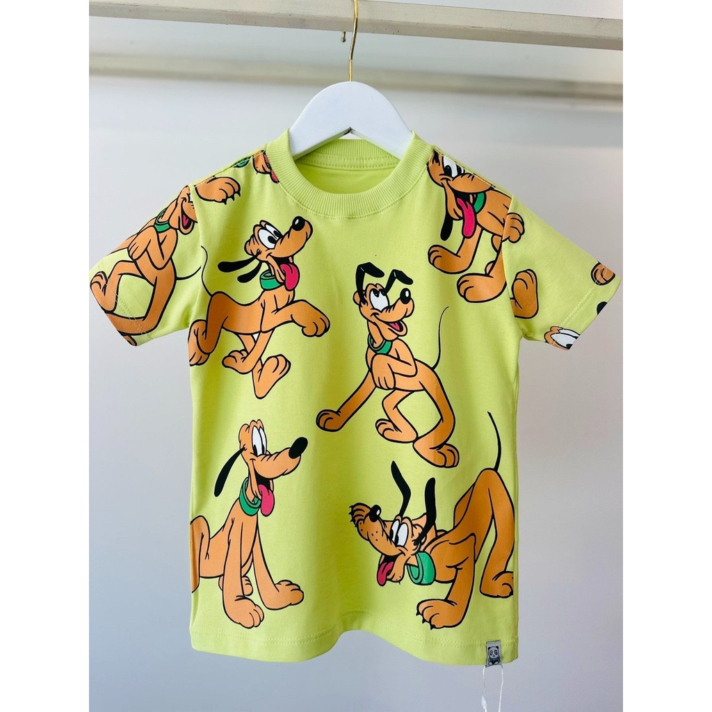 Camiseta Infantil T-shirt em Algodão Estampa Pluto Cachorro