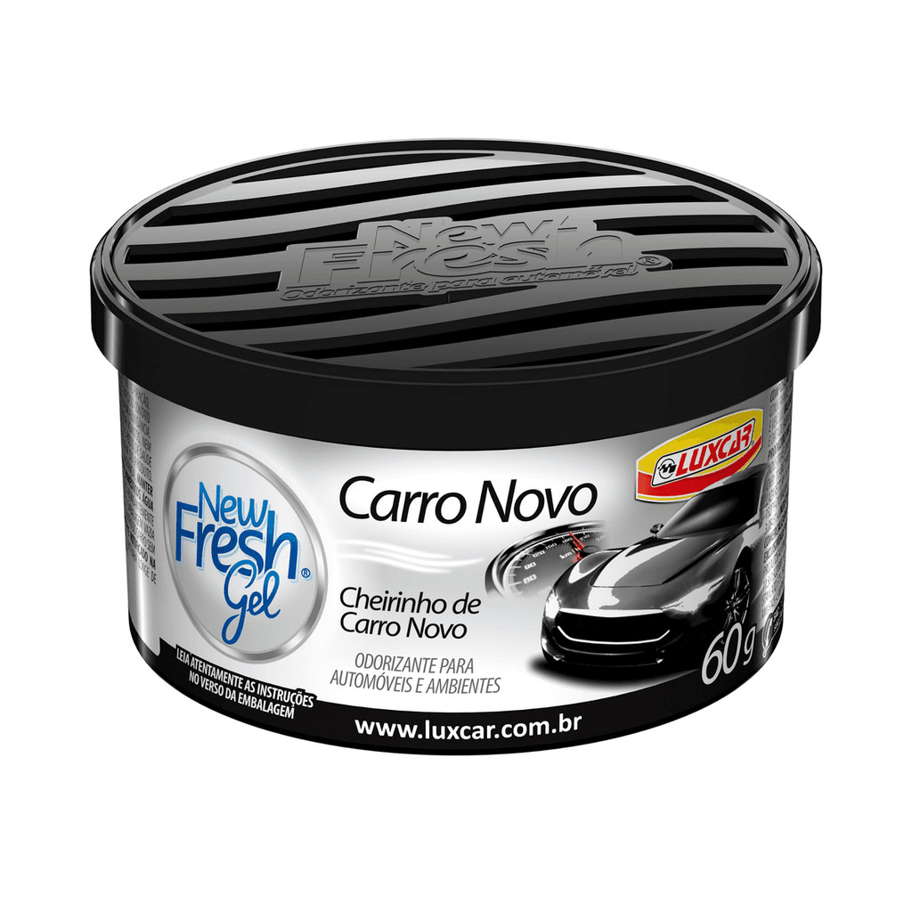 New Fresh Gel Cheirinho De Carro Novo 60g Luxcar em Oferta na Shopee