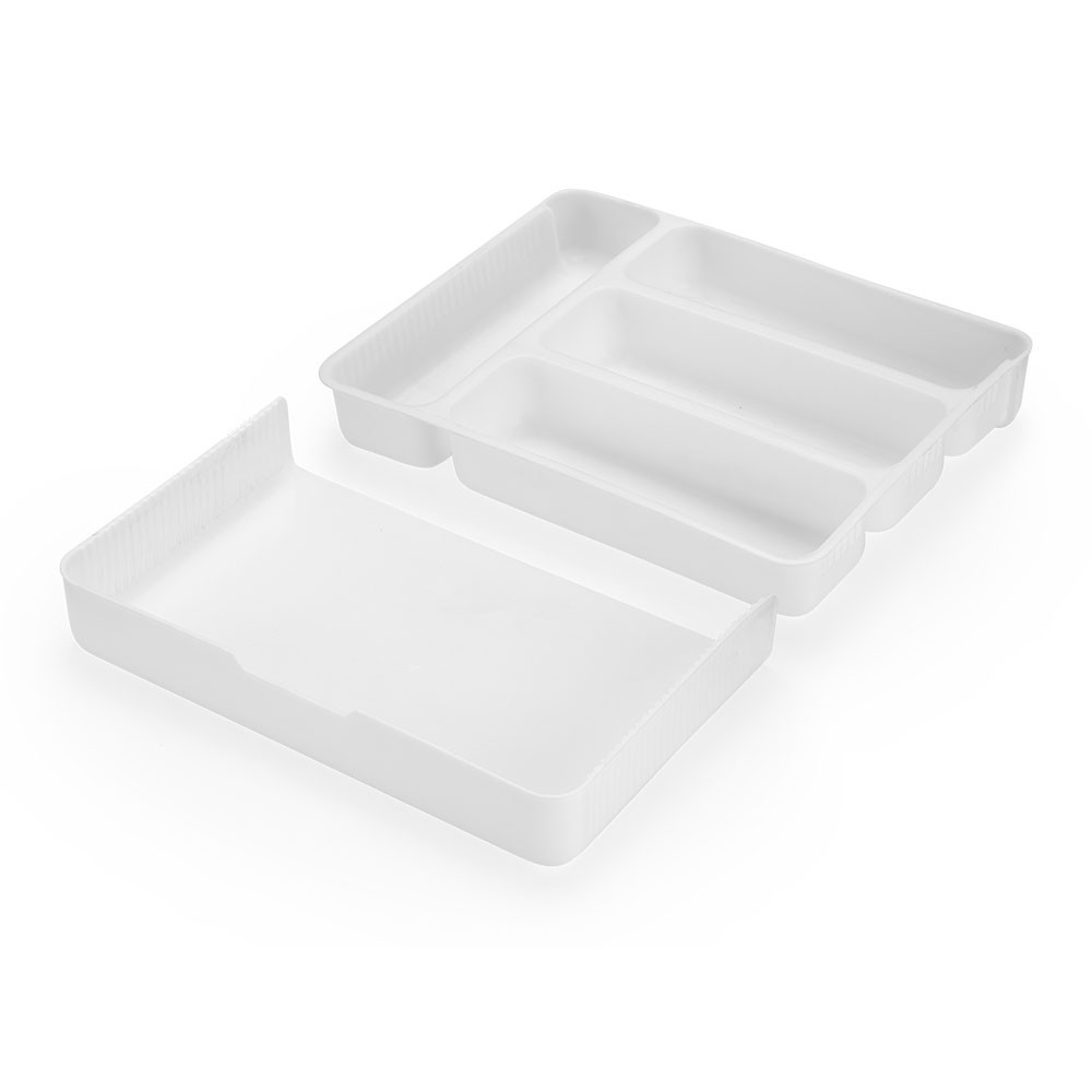 Organizador de Gavetas c/ Divisórias Extensível Branco Arthi - Home & Living