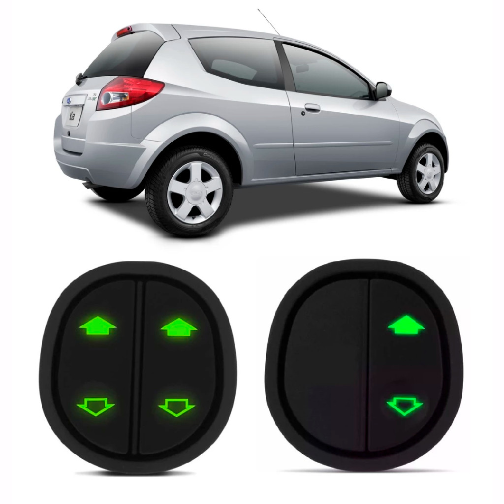 Par Interruptor Botão Vidro Elétrico Ford KA 2008 10 12 2014