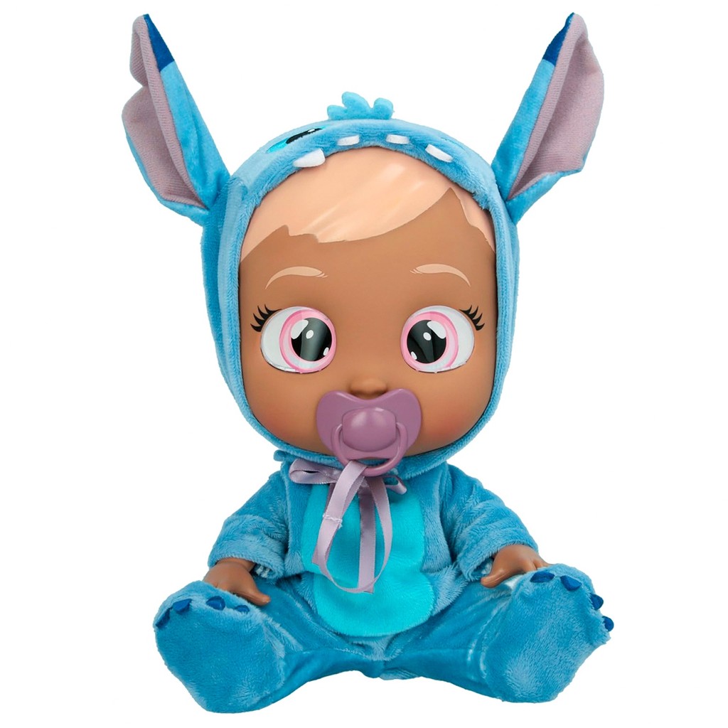 Boneca Cry Babies Stitch Disney Interativa Chora De Verdade 25 Cm - Multikids