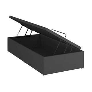 Base Baú Phy Camurça Cinza Solteiro (88x188x39) - Ortobom em Oferta na Shopee