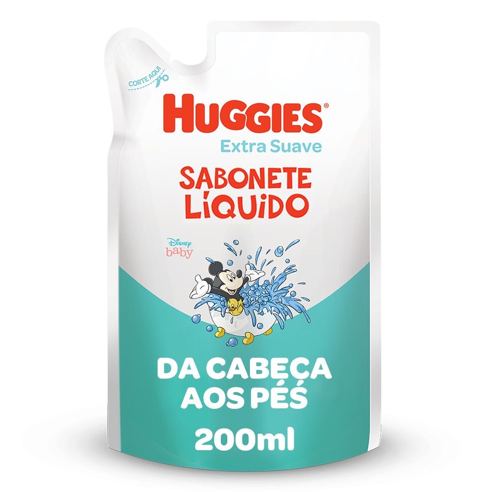 Sabonete Refil Huggies Extra Suave 200 ml - Mom & Baby