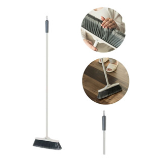 Vassoura Bege Linha Flow - Ou Para Limpeza Com Cerdas Macias Em Nylon em Oferta na Shopee
