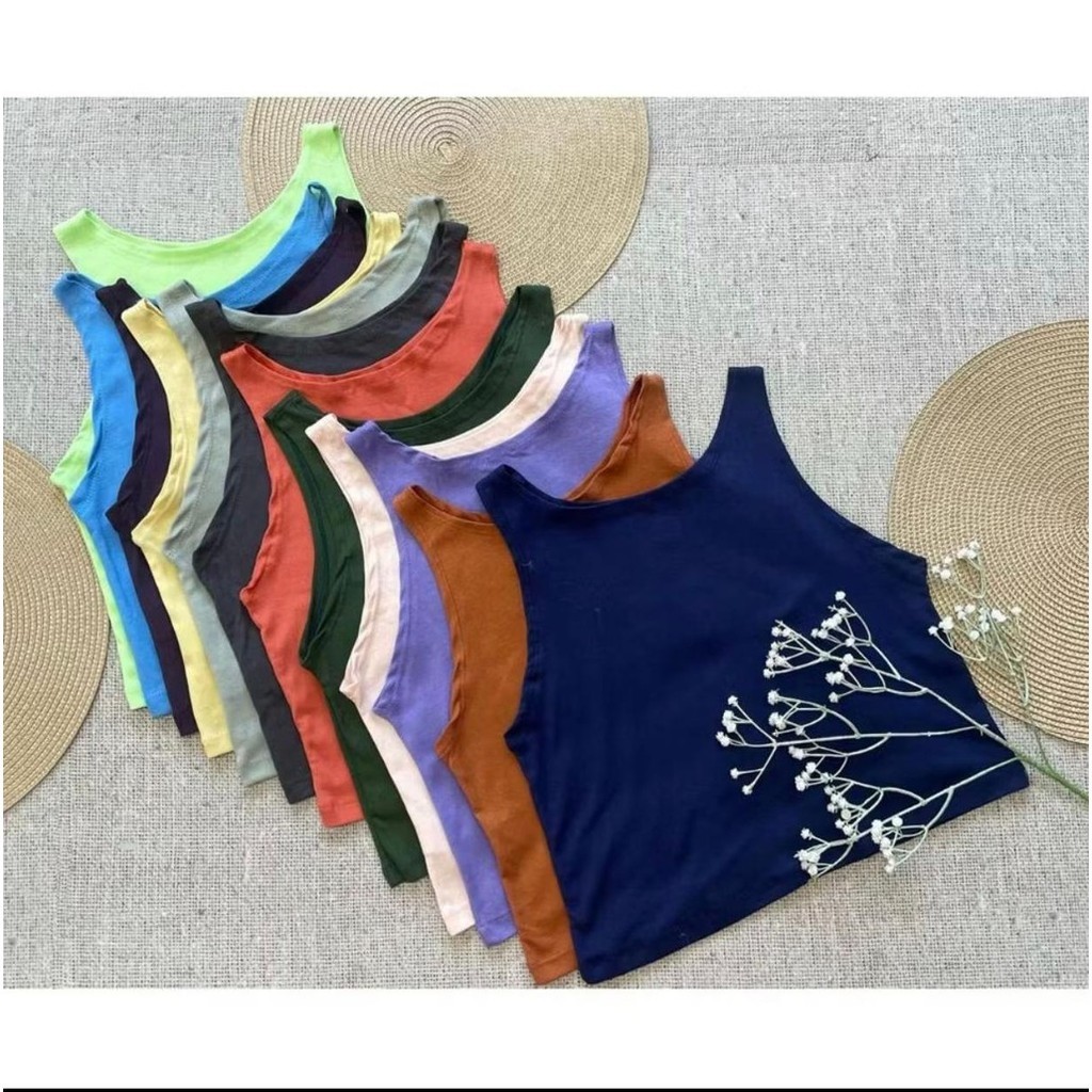 Kit 3 Blusinhas Cropped Feminino Canelado Básico - Diversas Cores | Confortável, Estiloso e Versátil