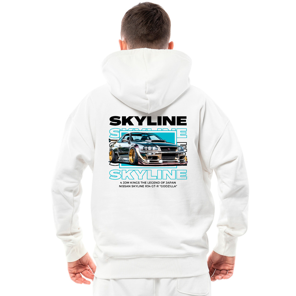 Moletom Algodão Skyline Carro Estampada Estilosa Canguru Promoção