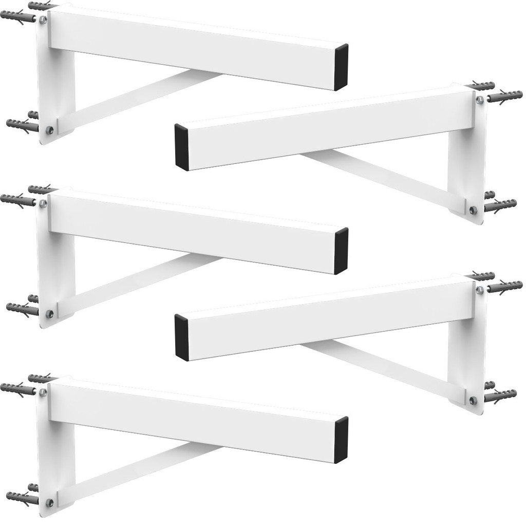 5 SUPORTES PIA PARAFUSAR PAREDE BANCADA MÁRMORE GRANITO ROBUSTO APARADOR 30 CM BRANCO
