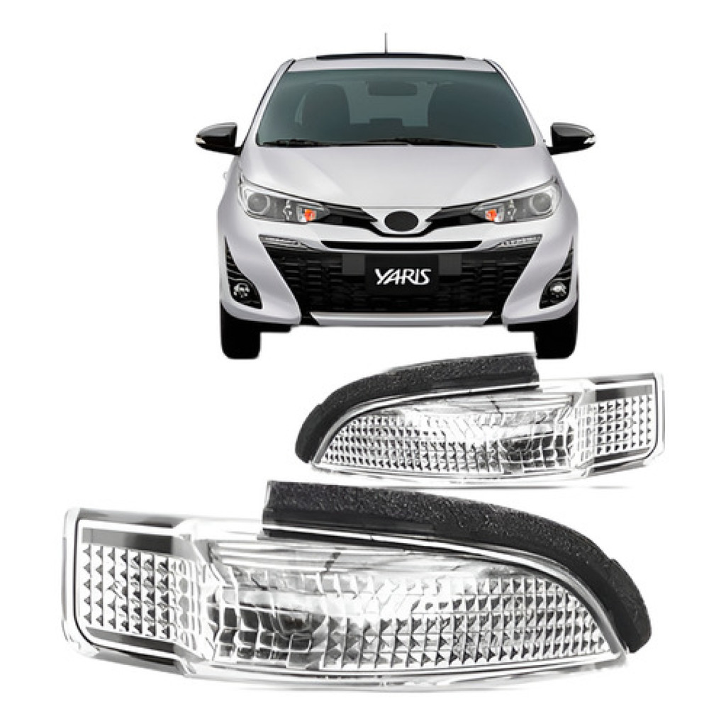 Par Pisca Retrovisor Yaris 2018 2019 20 2021 2022 2023 2024 em Oferta na Shopee