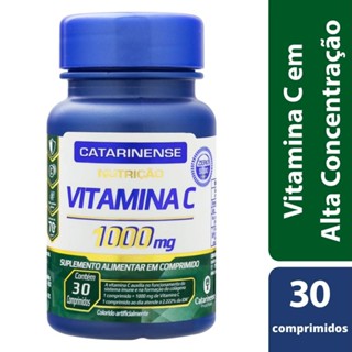 Vitamina C Catarinense Com 30 Comprimidos 1000mg em Oferta na Shopee