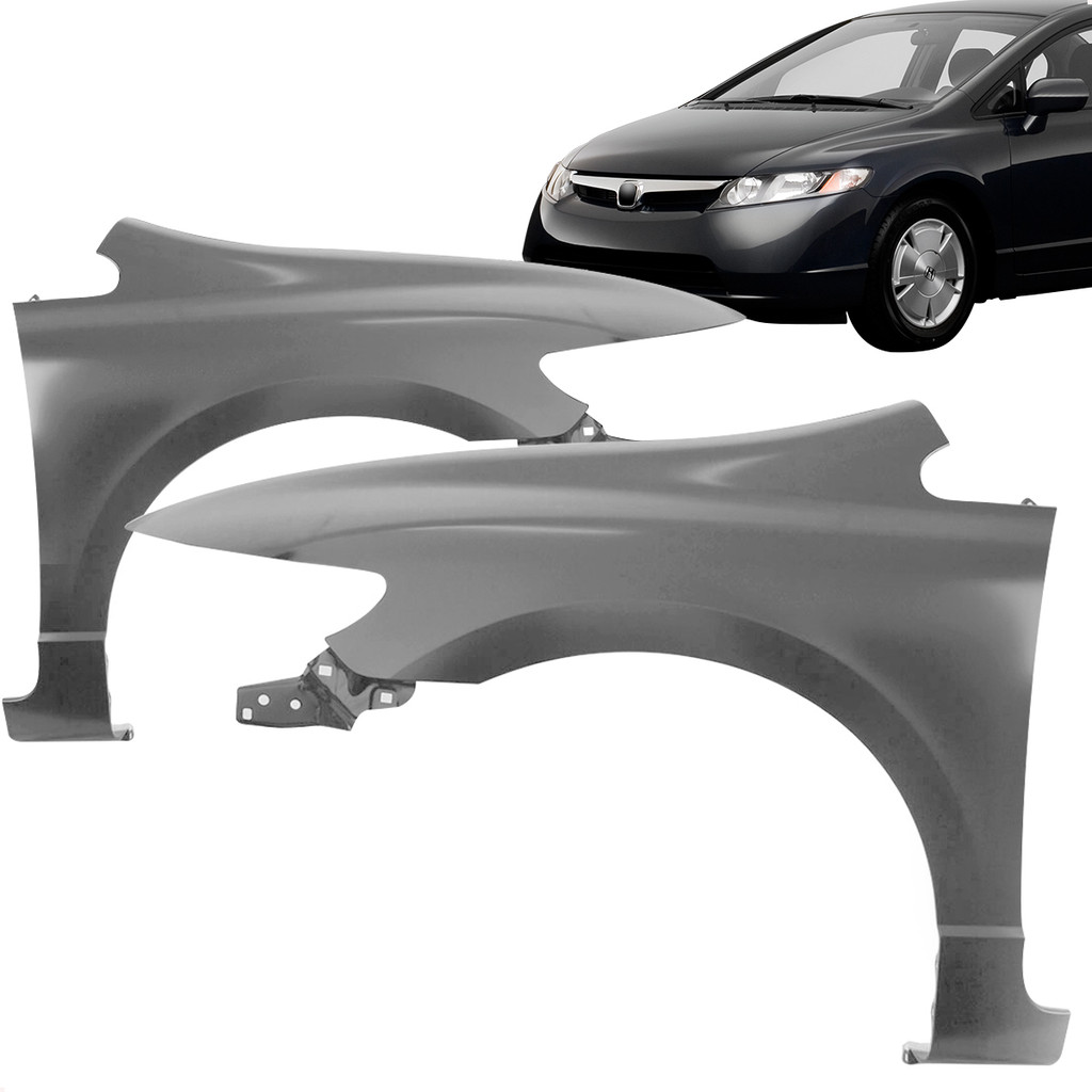 Paralama Dianteiro Civic 2007 2008 2009 2010 2011 Cinza em Oferta na Shopee