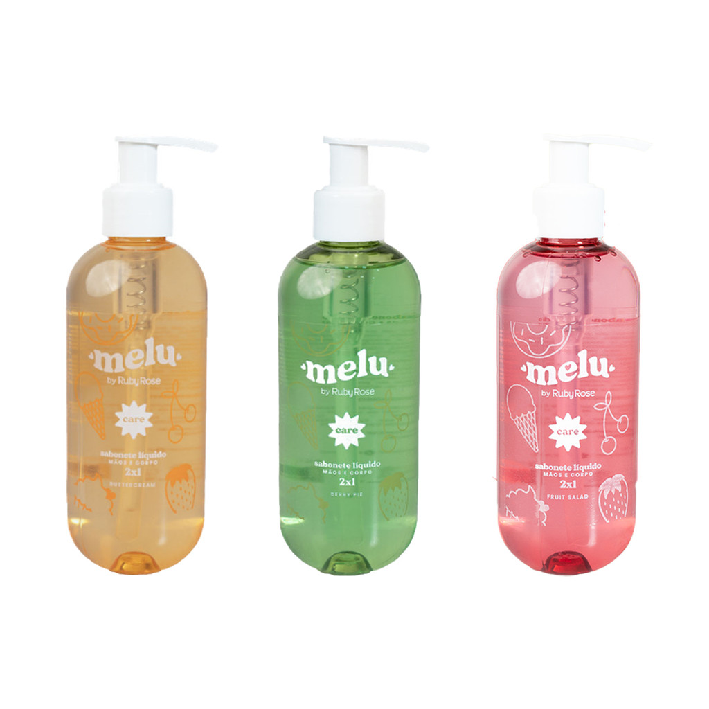 Sabonete Liquido Corporal Ruby Rose Melu 250ml Rr4002 em Oferta na Shopee
