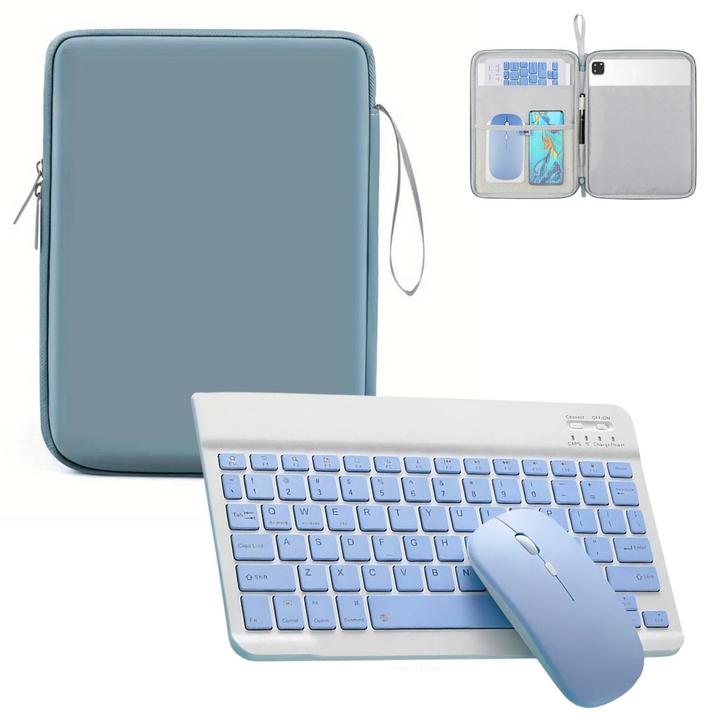 Kit Case Silicone + Teclado Bluetooth Para Xiaomi Pad 7 Pro - 11.2 Polegadas