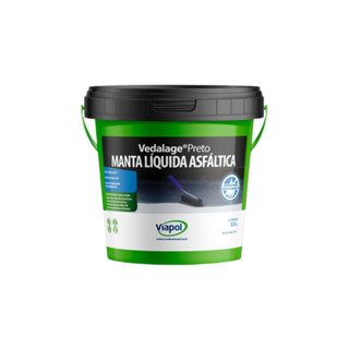 Membrana Líquida Vedalage Preto 4,3KG 3,6L Viapol em Oferta na Shopee