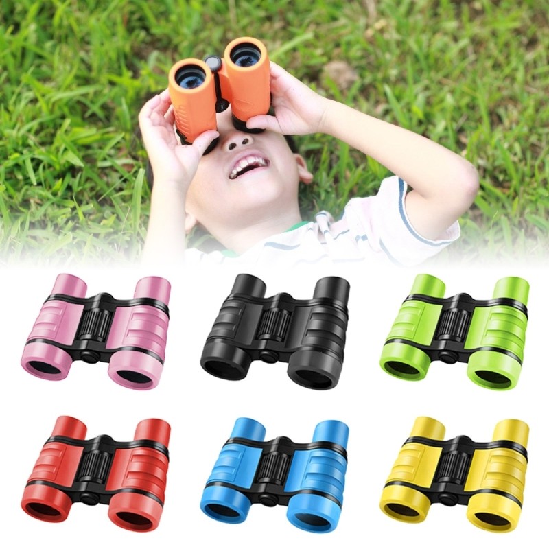 Binóculos Infantis Com Alça Antiderrapante Doublebuy 4x30 Para Engravar Aprendizagem De Exploração Ao Ar Livre