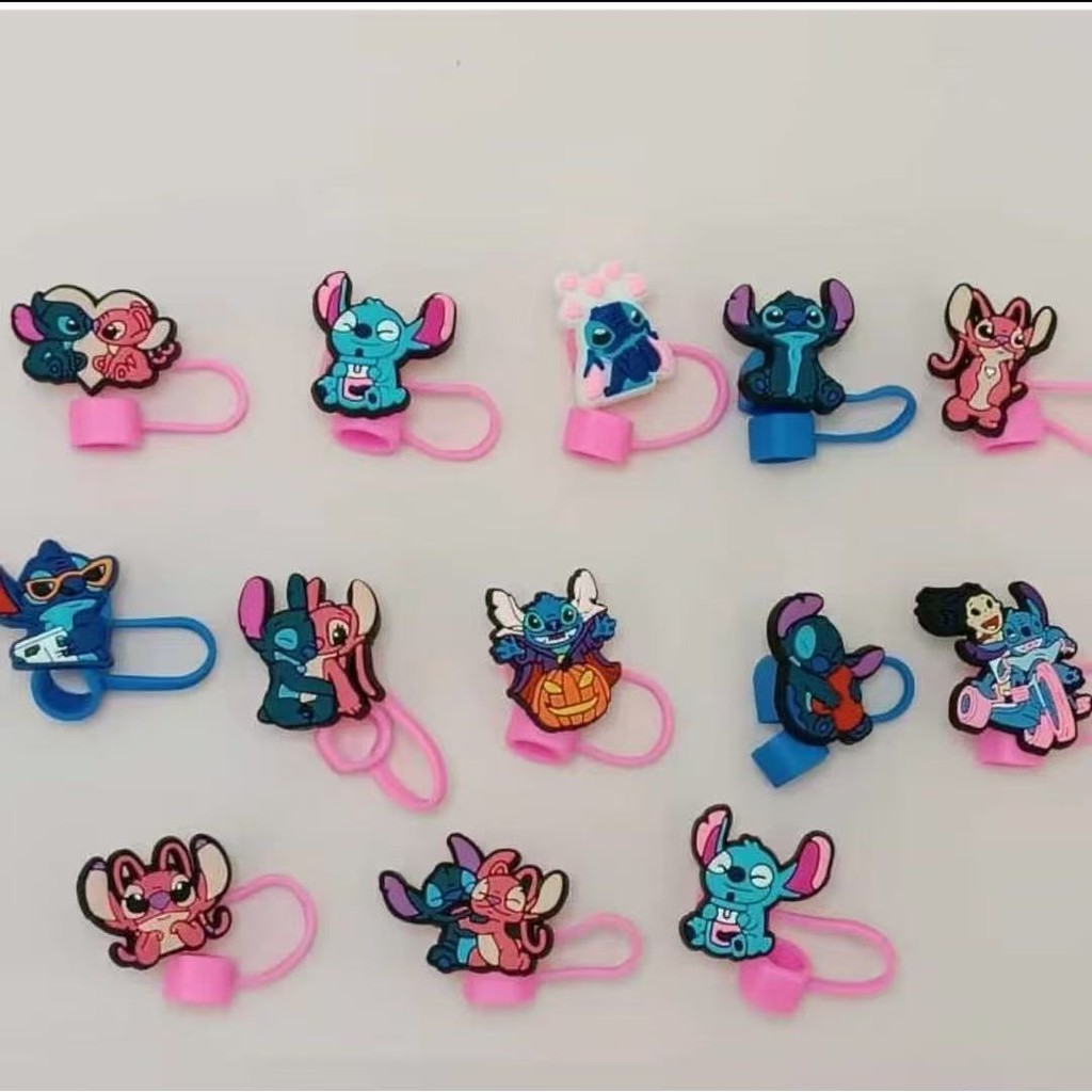 Tampa De Palha Para Copos  1200ml Acessórios Cartoo De 10mm(stitch,garrafa,animal,fruta)