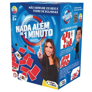 JOGO NADA ALÉM DE 1 MINUTO PAIS E FILHOS REIS SBT TORRE SILVIO SANTOS BARALHO MESA CARTAS PATRICIA & em Oferta na Shopee
