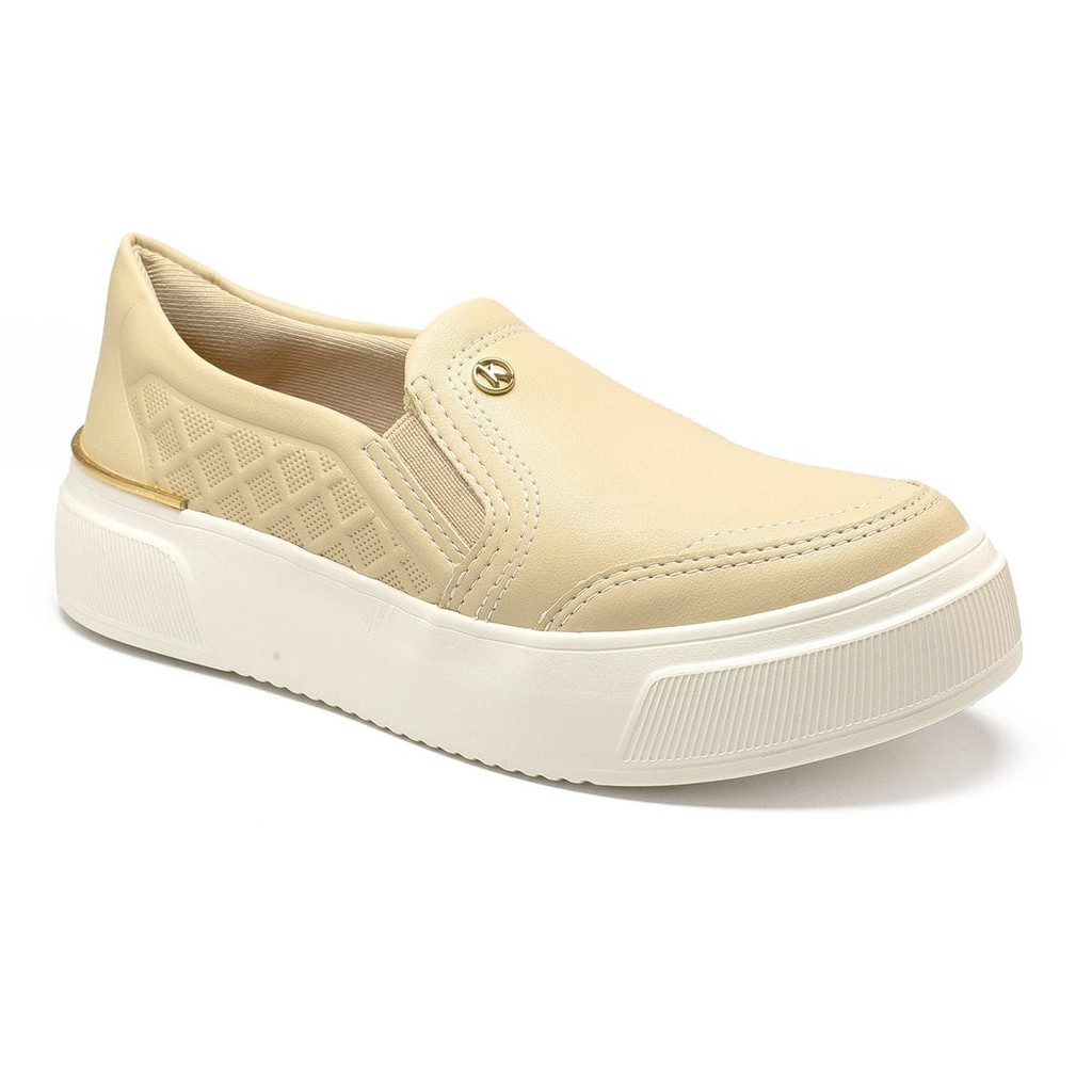 Tênis Kolosh Slip On Flatform Bege