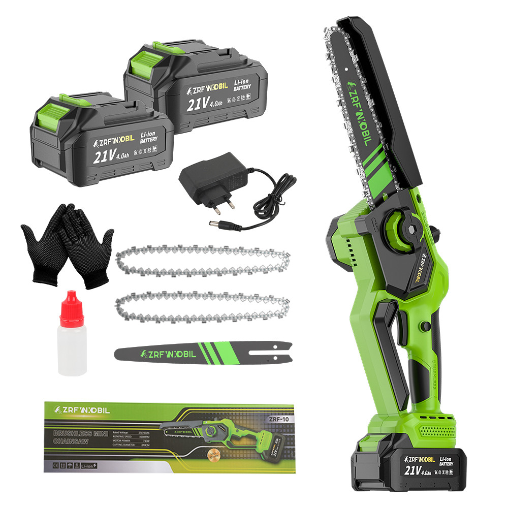 Mini Motosserra Elétrica Sem Fio 8inch